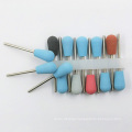 China Manufactory Aluminum Polishing Stick Cuticle Salon Use White Silicon Polisher Bits Nails